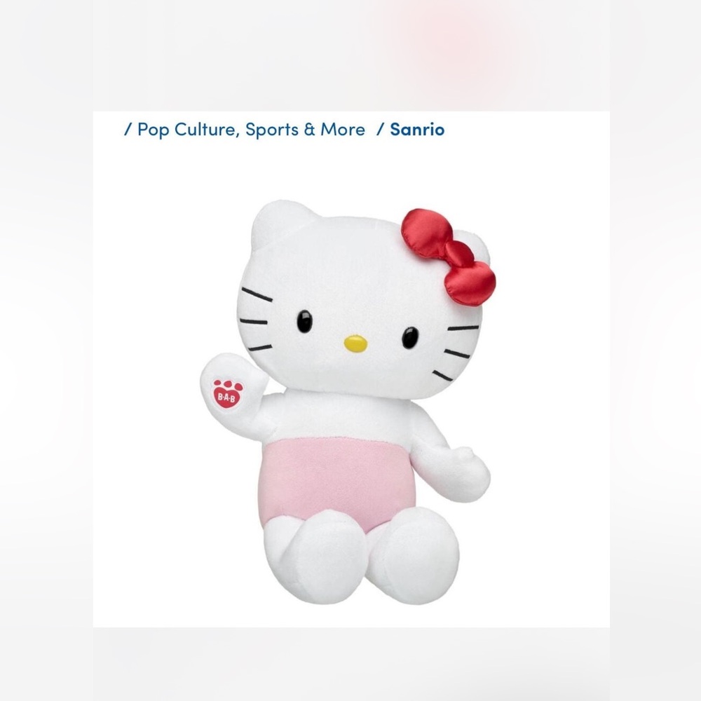 NWT buildabear hello kitty Sanrio Hello Kitty Plush Toy